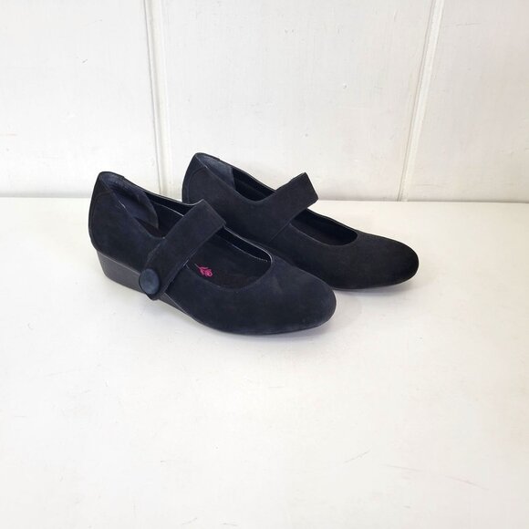 Ros Hommerson Shoes - Ros Hommerson Black Suede Mary Jane Shoes